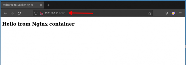 Contenedor Nginx con index.html personalizado y volumen docker