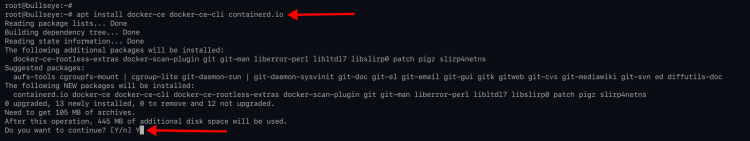 Instalación del contenedor Docker