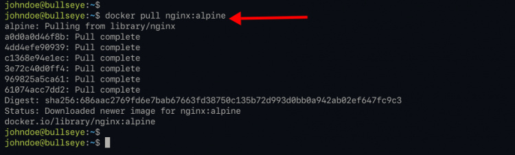 Descarga la imagen docker