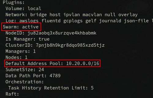 comprobar modo enjambre