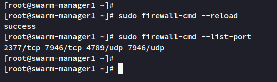 recargar firewalld