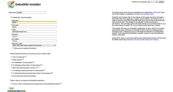 Instalador de DikuWiki