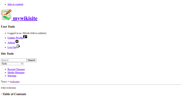 Área de administración