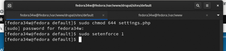 revertir el permiso de los archivos y selinux