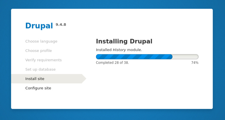 instalación de drupal