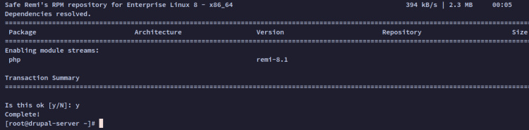 activar php 8.1
