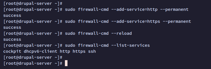 configurar firewalld