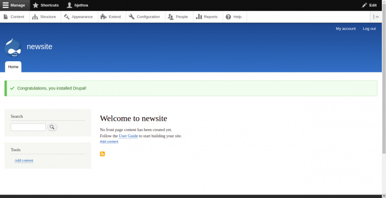 Iniciar sesión en Drupal