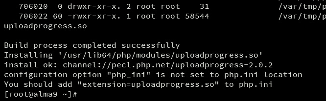 instalar uploadprogress