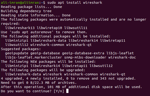 Instalar wireshark añadiendo un nuevo PPA