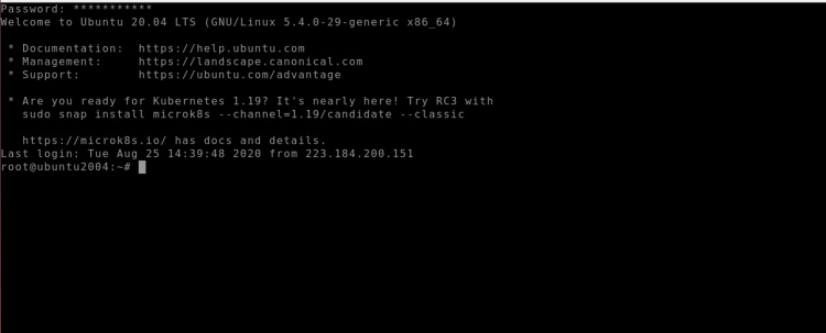 Inicio de sesión en la concha a través del guacamole