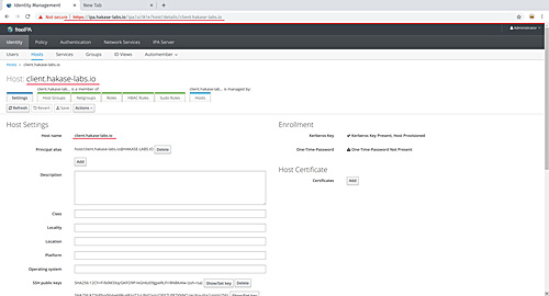 Panel de control de FreeIPA