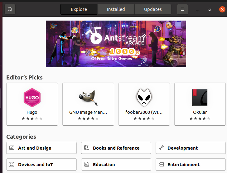 Tienda de aplicaciones Ubuntu