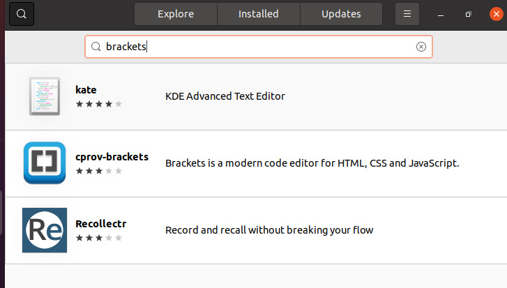 Buscar editor de corchetes