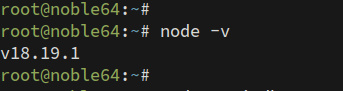 comprobar nodejs