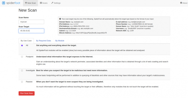 Iniciar una nueva exploración de seguridad