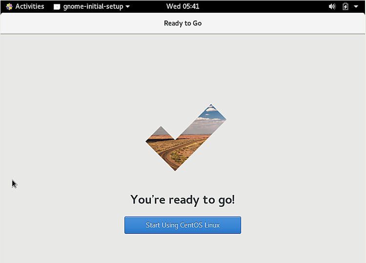 CentOS 8 está listo para funcionar