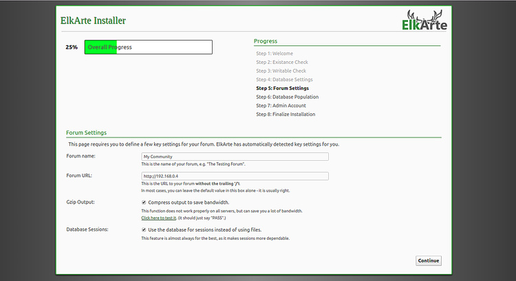 Configuración del foro