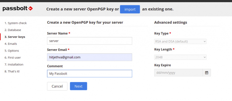 Clave OpenPGP
