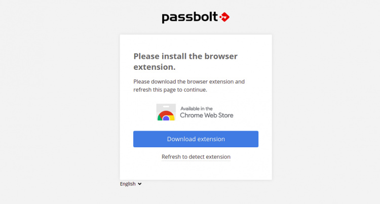 Extensión del navegador Passbolt