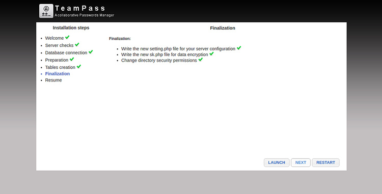 Iniciar TeamPass