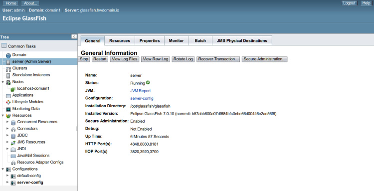 Estado del pez de cristal
