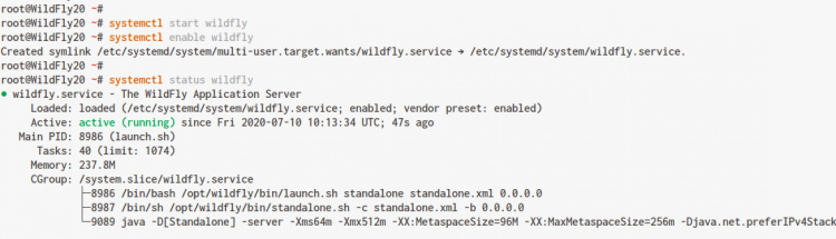 Iniciar WildFly como servicio Systemd