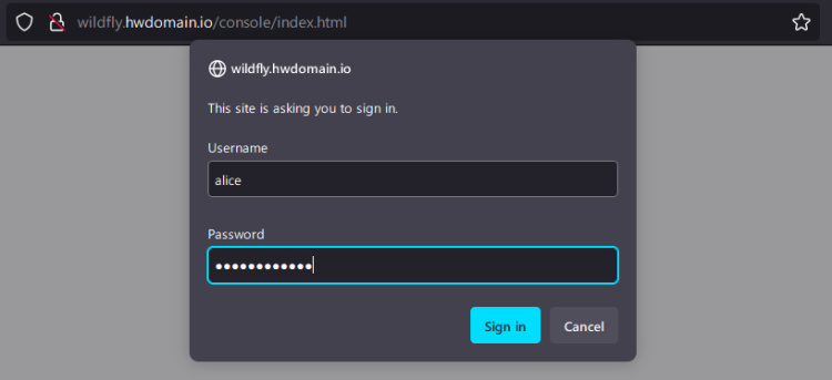 acceder a la consola de administración