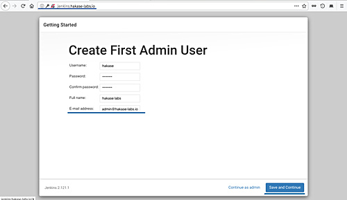 Crear usuario administrador