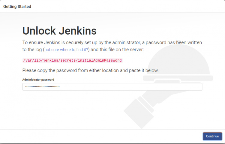 Desbloquear a Jenkins
