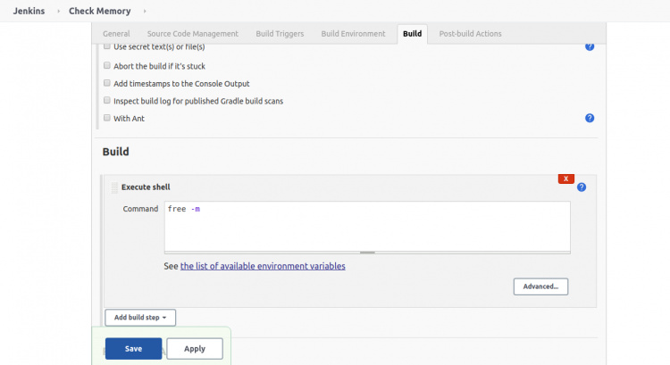 Comandos de construcción