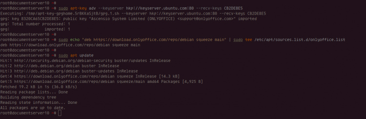 Añadir el repositorio de Onlyoffice
