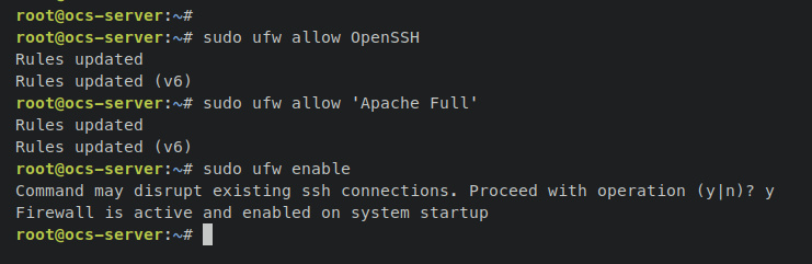 configurar ufw firewall