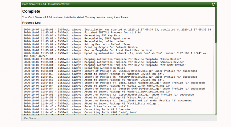 La instalación se ha completado con éxito