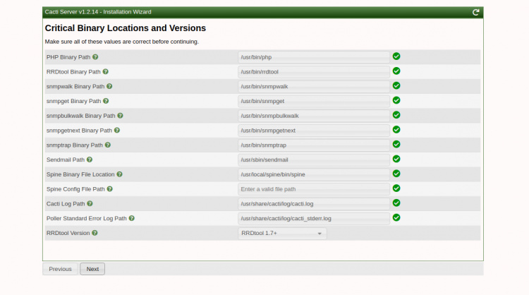Comprueba las ubicaciones binarias