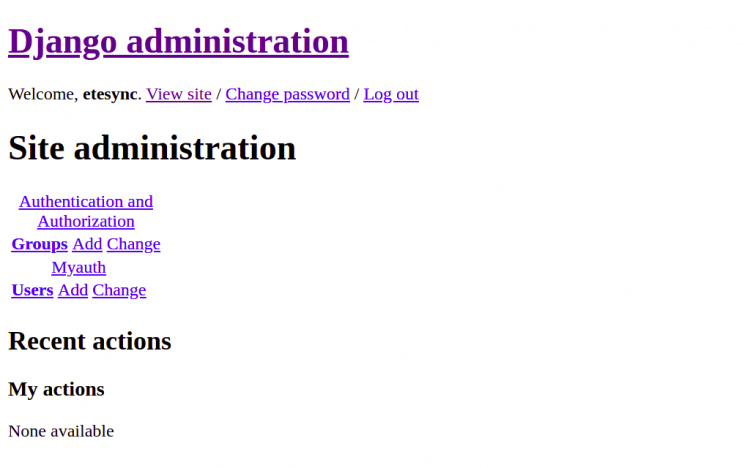 Administración del sitio