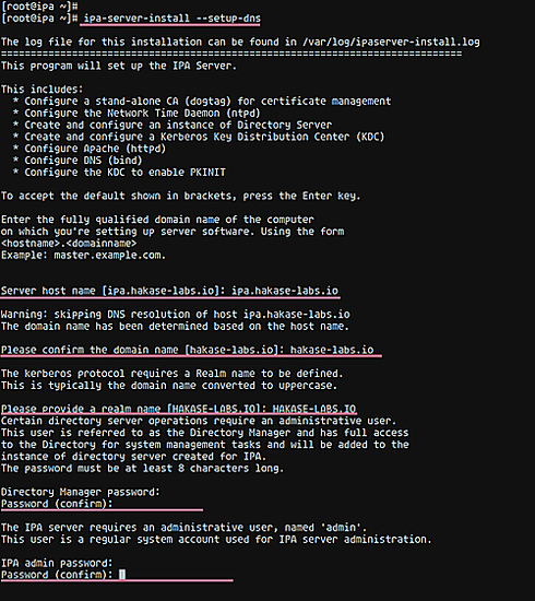 Configurar el servidor FreeIPA