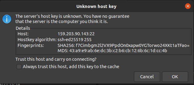 Acepta el nuevo anfitrión