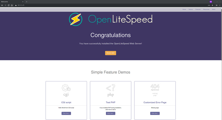 Probar OpenLiteSpeed