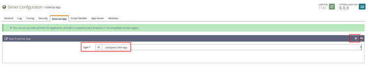 Aplicación LiteSpeed SAPI