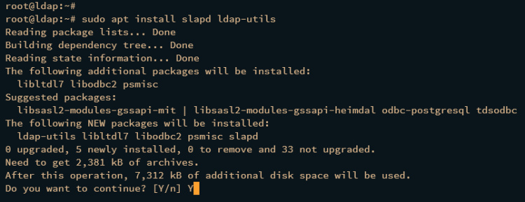 instalar openldap