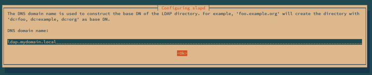 nombre de dominio openldap