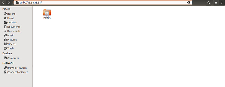 Compartir Samba en el explorador de archivos