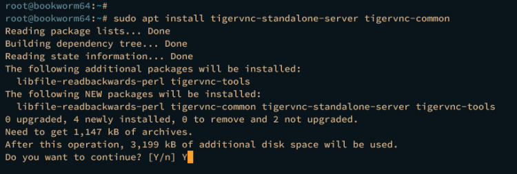 instalar tigervnc