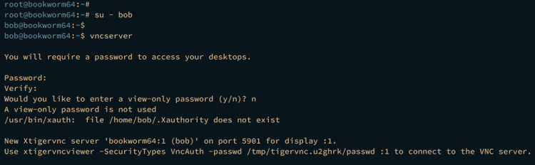 inicializar vncserver