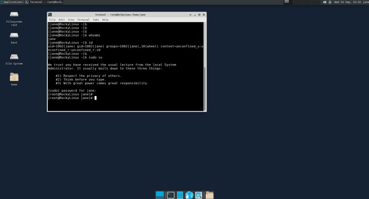 vnc server rocky linxu xfce