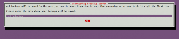 Configurar el servidor urBackup