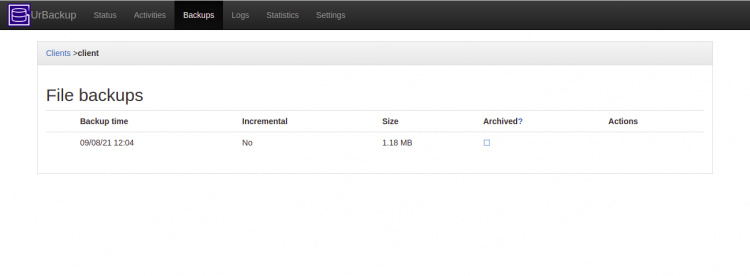 Copias de seguridad de archivos