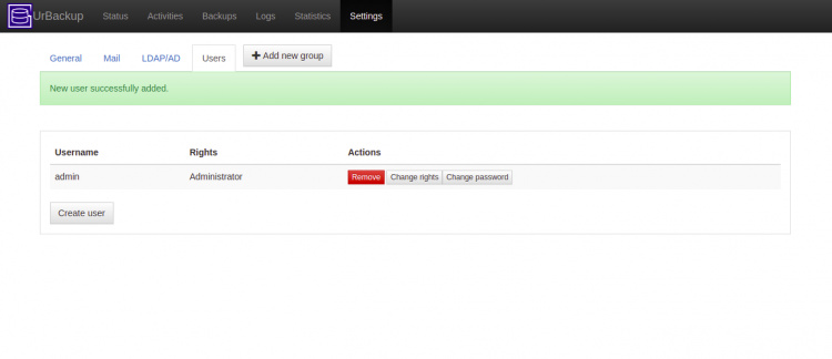 Se ha añadido un nuevo usuario administrador