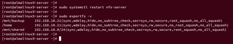 comprobar directorio compartido